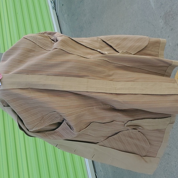 MaxMara Classics Khaki Mini Spy Trench coat, Melania Style Trench Wrap coat S/M - Picture 13 of 14